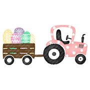 Pink Easter Egg Tractor